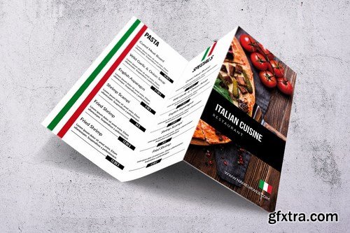 Different Countries Trifold Food Menu Bundle