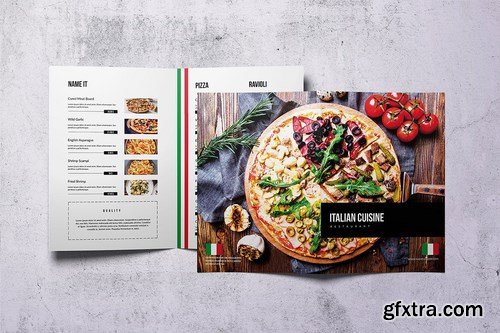 Different Countries Bifold Food Menu Bundle