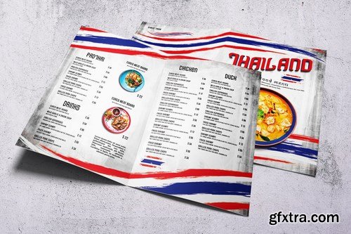 Different Countries Bifold Food Menu Bundle