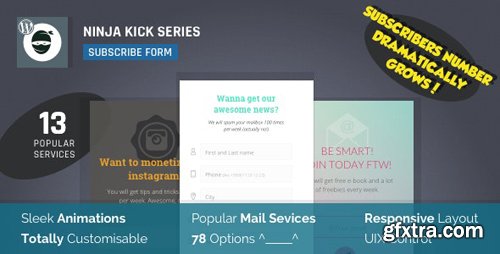 CodeCanyon - Subscription Email List WordPress Plugin - Ninja Kick v1.5.7 - 8969399