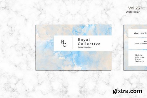 Business Card Watercolor Vol. 23