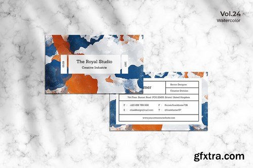 Business Card Watercolor Vol. 24