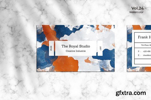 Business Card Watercolor Vol. 24