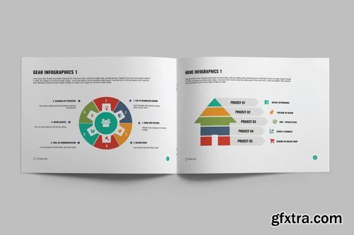 INFOGRAPHIC VOL 2 - A5 Landscape Brochure