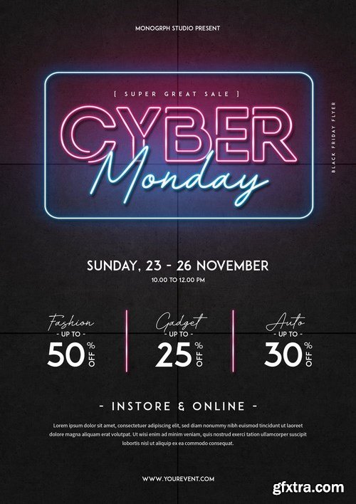 Cyber Monday Flyer