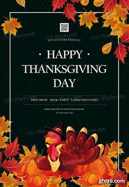 Thanksgiving Day V3010 2019 PSD Flyer Template