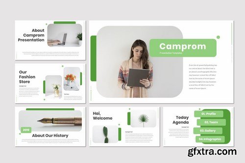 Camprom - Powerpoint Google Slides and Keynote Templates