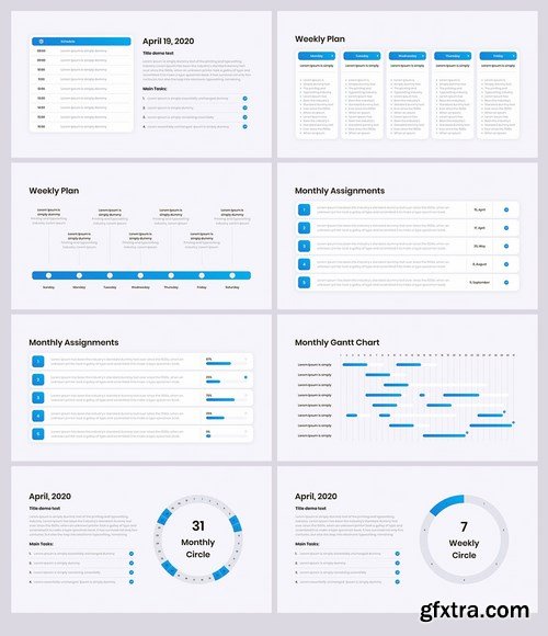 Week and Day Planning, Schedule Powerpoint Google Slides and Keynote Templates