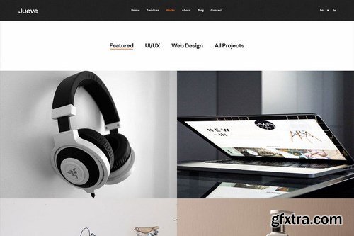 Jueve Creative Branding Agency PSD Template