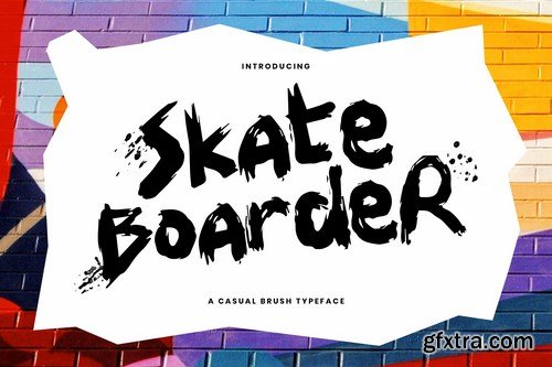 Skateboarder - A Fun & Casual Brush Typeface