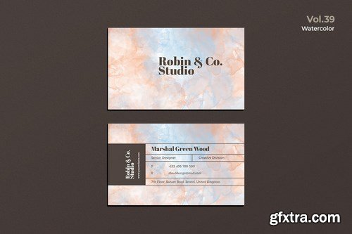 Business Card Watercolor Pack