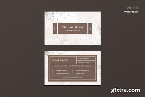 Business Card Watercolor Pack