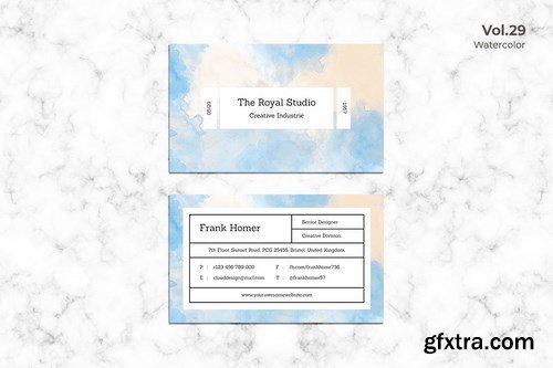 Business Card Watercolor Pack