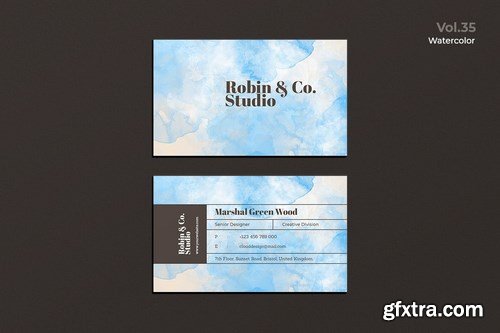 Business Card Watercolor Pack