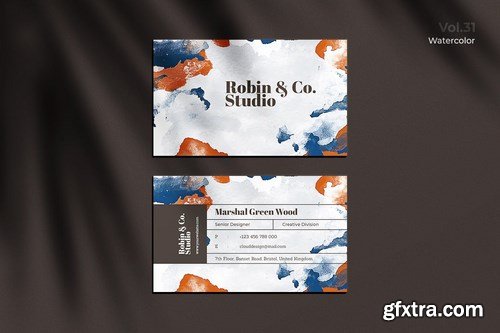 Business Card Watercolor Pack