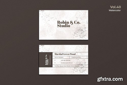 Business Card Watercolor Pack