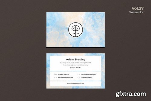 Business Card Watercolor Pack