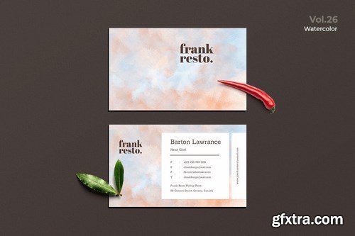 Business Card Watercolor Pack