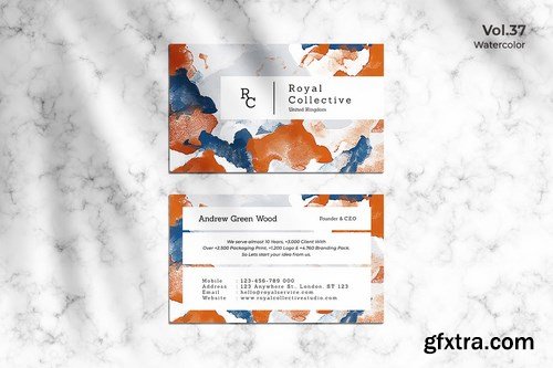 Business Card Watercolor Pack