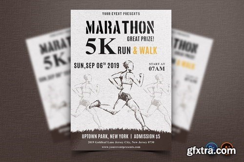 Marathon Event Flyer Pack