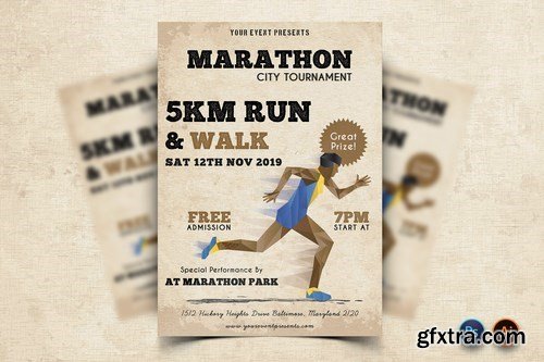 Marathon Event Flyer Pack