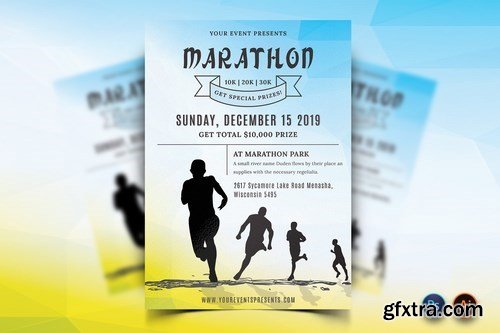 Marathon Event Flyer Pack