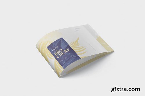 4 - Fold Brochure Mockup in Din A4 A5 A6 Landscape