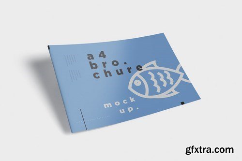 A4 Landscape Brochure - Magazine Mock-Up Set