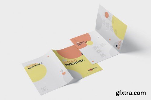 A5 Bi-Fold Brochure Mock-Up Set