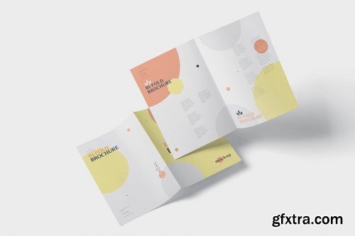 A5 Bi-Fold Brochure Mock-Up Set