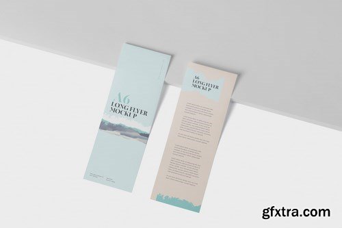 A6 Long Flyer Mock-Up Set