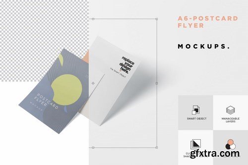 A6 Postcard - Flyer Mockup Set