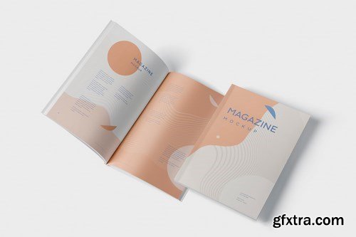 Brochure - Magazine Mockup Set - 7x10 Inch