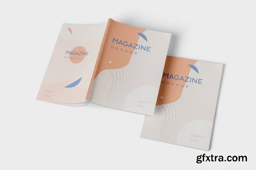 Brochure - Magazine Mockup Set - 7x10 Inch