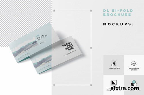 DL Bi-Fold Brochure Mock-Up Set_2