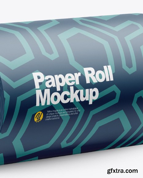 Matte Paper Roll Mockup 50643