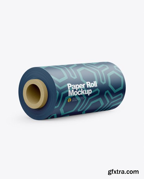 Matte Paper Roll Mockup 50643