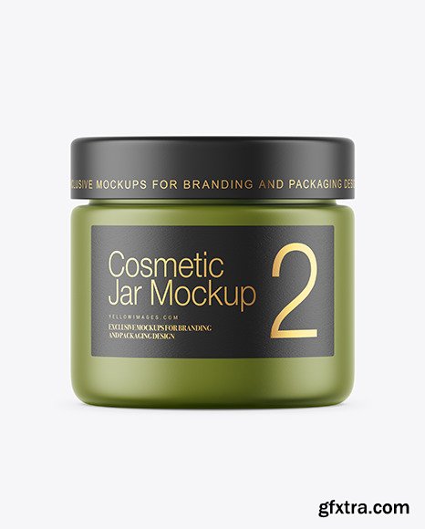 Matte Cosmetic Jar Mockup 50663