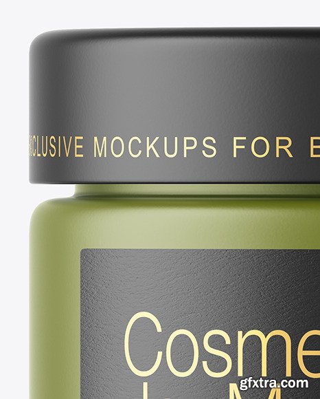 Matte Cosmetic Jar Mockup 50663