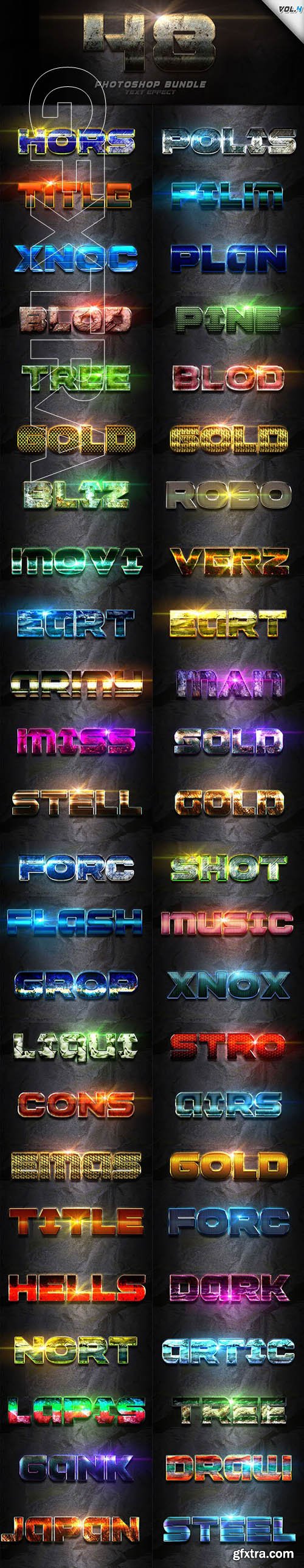 GraphicRiver - 48 Text Effect Bundle Vol 4 24687032