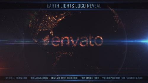 Videohive - Earth Lights Logo Reveal