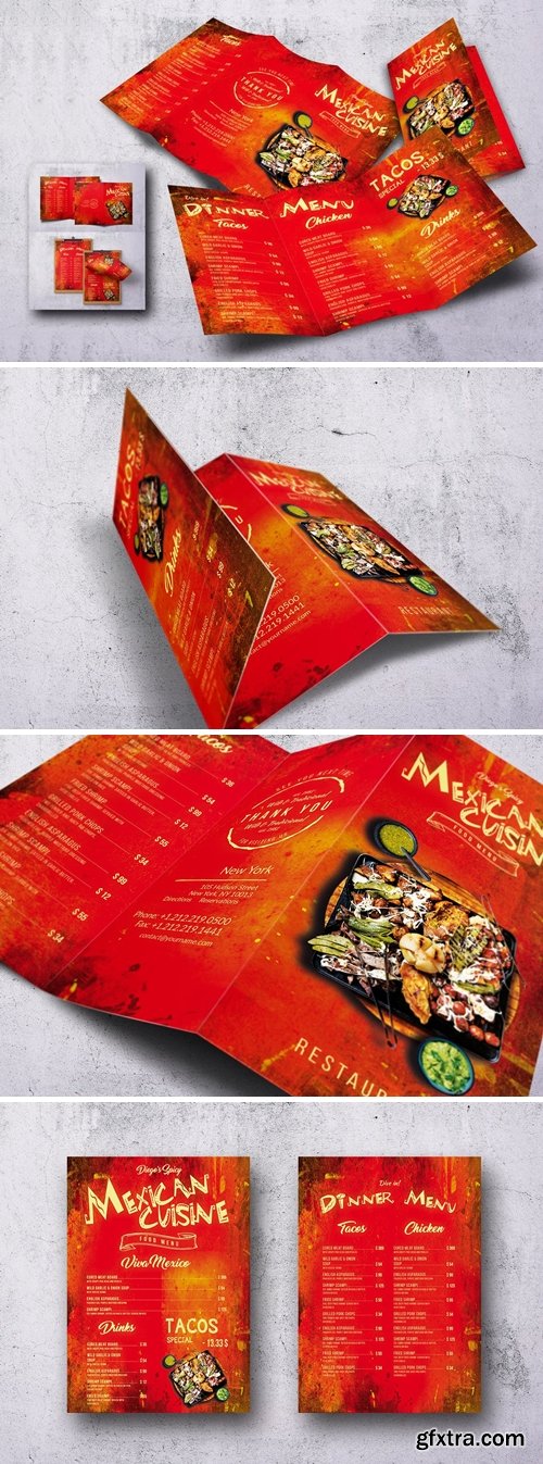 Mexican Cuisine Food Menu Bundle