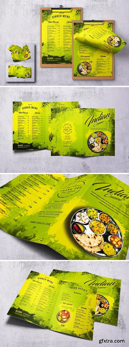 Indian Cuisine Food Menu Bundle