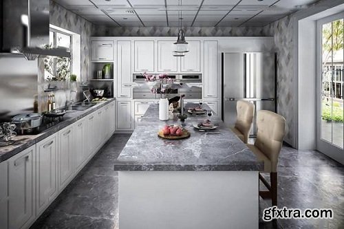 Modern American Kitchen Interior