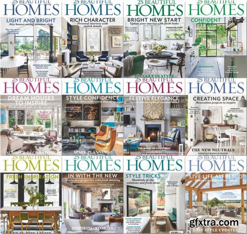 25 Beautiful Homes - 2019 Full Year Issues Collection