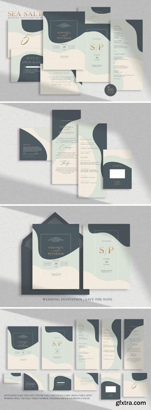 SEA SALT Wedding Invitation Suite 1962146