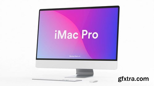 White iMac Pro Mockup