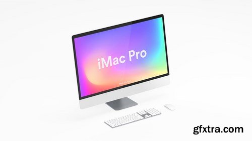 White iMac Pro Mockup