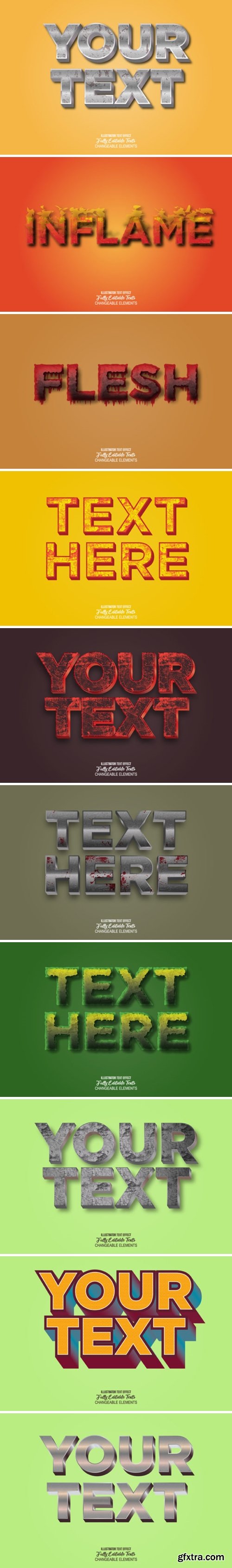 3D Realistic Text Effect Style