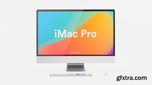 White iMac Pro Mockup